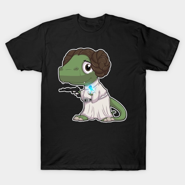 Dino princess T-Shirt by DinoTropolis